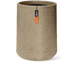 Capi Europe - Sandbag hoog Arc Granite - 53x70 - Warm taupe - Bloempot Voor binnen en buiten - Beschikbaar in XL formaten - Breukbestendig - 100% Recyclebaar - Levenslang garantie - NWTS8292