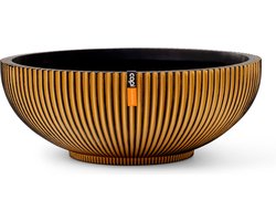 Capi Europe - Schaal Groove Indoor - 40x15 - Goud - Opening Ø36 - Bloempot voor binnen - 5 jaar garantie - BGVGB037