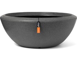 Capi Europe - Schaal laag Arc Granite - 153x56 - Antraciet - Bloempot Voor binnen en buiten - Beschikbaar in XL formaten - Breukbestendig - 100% Recyclebaar - Levenslang garantie - NATS8084