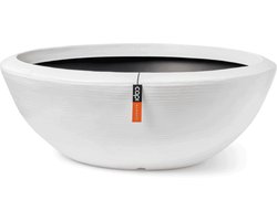 Capi Europe - Schaal laag Arc Granite - 153x56 - Wit - Bloempot Voor binnen en buiten - Beschikbaar in XL formaten - Breukbestendig - 100% Recyclebaar - Levenslang garantie - NWHS8084