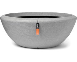 Capi Europe - Schaal laag Arc Granite - 61x25 - Ivoor - Bloempot Voor binnen en buiten - Beschikbaar in XL formaten - Breukbestendig - 100% Recyclebaar - Levenslang garantie - NIVS8081