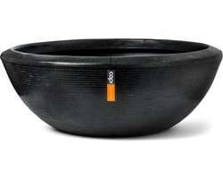 Capi Europe - Schaal laag Arc Granite - 92x36 - Zwart - Bloempot Voor binnen en buiten - Beschikbaar in XL formaten - Breukbestendig - 100% Recyclebaar - Levenslang garantie - NBLS8082