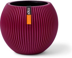Capi Europe - Vaas bol Groove Colours - 10x9 - Paars - Opening Ø7.2 - Bloempot voor binnen - 5 jaar garantie - BGVP101