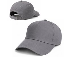 CAPMEISTER Baseball Cap Unisex – Antraciet Grijs – 100% Katoen – Verstelbare Sluiting – Comfortabele 6 Panel Pet – Volwassenen