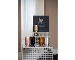 Cappella: Stijlvolle RVS bekers To Go (cadeau set van 5 - Gemenge kleuren) | 350 ml | Feestelijke beker als koffiemok, koffiebeker, theebeker, stalen wijn- of champagneglas | KPSN