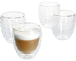 Cappuccinoglas Cesena dubbelwandig set van 4