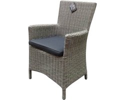 Capri dining tuinstoel grijs wicker
