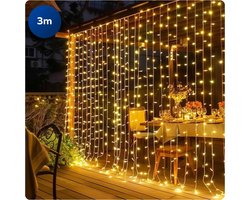 CaptainXL Lichtgordijn – Verlichting voor Buiten & Binnen – LED Verlichting - Sfeerverlichting - Inclusief Afstandsbediening - USB Aansluiting - 300 LED's – 3x3m