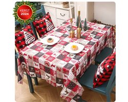 CaptainXL Tafelkleed - Eettafel - Tafelzeil - Kerst Tafelkleed - Kerstversiering - Kerstdecoratie voor Binnen - Tafellaken Polyester - 180x150cm
