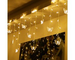 CaptainXL Vlinder Verlichting – LED Verlichting - Lichtgordijn - Lichtsnoer - Lichtslinger - Sfeerverlichting - Verlichting voor Binnen en Buiten - 96 Leds - 4 Meter
