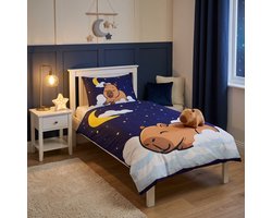 Capybara Dekbedovertrek - Eenpersoons - 140 x 200 cm - 65 x 65 cm - Polycotton
