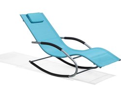 CARANO - Strandstoel - Turquoise - Staal
