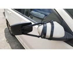 Caravan Opzetspiegels - Aanhanger spiegels - Veilig Inhalen - Trillingsvrij - 19.3x12.5cm - Zwart