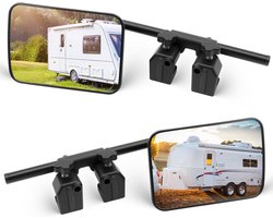 Caravan Spiegel - Universele Buitenspiegel - Meer Zicht - 360 Graden Verstelbaar - 2 Stuks - Zwart
