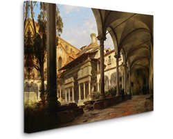 Carl Georg Anton Graeb - Courtyard of the Pazzi Chapel, Florence - Binnenhof van de Pazzi Kapel, Florence (1858) - 2:3