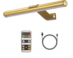 carmdering - Draadloze LED Schilderijverlichting - Magnetische Plaatlamp - Verstelbare Spot - Dimbaar 300 Lumen - 3 Kleurtemperaturen - Aluminium En ABS - Flikkervrij Licht - Flexibele Wandmontage - 1 Stuk