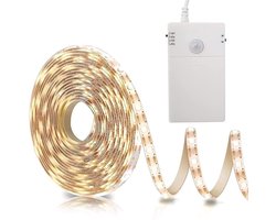 carmdering - LED Strip Verlichting - LED Lichtstrip - Bewegingssensor Lamp - Automatische Aan Uit Schakeling - Twee Werkmodi - Flexibel Kunststof - Warmwit Licht - Gereedschaploze Montage - 1 Stuk