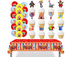 Carnaval Thema Feestballonnen - 12" Circus Dier Latex Ballonnen voor Verjaardagsfeest, Clown Feest en Baby Shower Decoratie