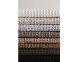 Caro Badtextiel Satellite | 70 x 140 cm | Donkergrijs / Bruin | Katoen