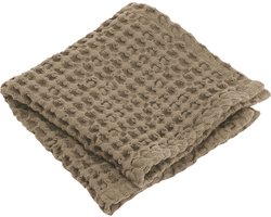 Caro Badtextiel Tan | 30 x 30 set/2 cm | Bruin | Katoen