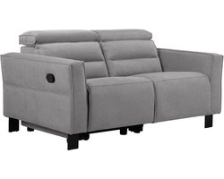 Carpari-2Zitsbank - 1 Relax - Lichtgrijs Stof