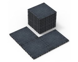 Carpet floor 12" Patio Deck Tegels, DIY Module Verstrengelend Decking Tapijt, Gemakkelijke en Snelle Installatie Buiten Tegels voor Veranda, Zwembad, Balkon, Tuin - 36 stuks