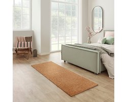 Carpet Studio Maine Loper Tapijt 67x180cm - Vloerkleed Laagpolig - Tapijt Woonkamer en Tapijt Slaapkamer - Kleed Terracotta