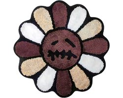 Carpett. HandGetuft Vloerkleed / Tapijt - Travis Scott - Cactus Jack - Takashi Murakami - Anti-Slip - Merchandise - Deurmat Woonkamer / Slaapkamer - Bruin