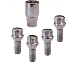 Carpoint Anti-Diefstal Wielbouten – Conisch – 4 Stuks – M12 x 1.5 x 26 mm – Beschermt Velgen – Sterk & Veilig