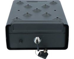 Carpoint Autokluis - Kluis voor Auto, Caravan, Camper, Boot - Velours bekleding - Compact & veilig - Afmeting 225x160x75mm