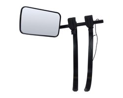 Carpoint Caravanspiegel Protas, Past op vrijwel elke auto – Zowel links als rechts te monteren - Bolle spiegel - Bevestiging met 2 schroefklemmen & 2 rubber banden – In handige opbergtas