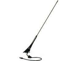 Carpoint Dakantenne 45 cm – Universeel – Afschroefbaar – 3,8m Kabel – Verbeterde Radio Ontvangst – Zwart – Voor Auto