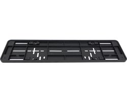 Carpoint Onderlegplaat Kenteken EU – 52x11 cm – Zwart – Kunststof – Universeel – Voorgeboord – Strak Design