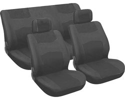 Carpoint Stoelhoesset Autostoel Bekleding 6 Delig Universeel zwart