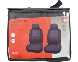 Carpoint Stoelhoesset Paris 4-delig zwart