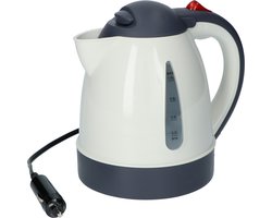 Carpoint Waterkoker 12Volt - 1 Liter - Voor auto, caravan of boot - 12 Volt stekker of sigarettenaansteker