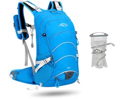 CarryQuest® - 20L Bergbeklimmen Rugzak - Waterdichte Polyester Hiking Backpack met Intern Frame, Regenhoes, Rugondersteuning & Unisex Outdoor Ontwerp - Zwart