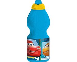 Cars drinkfles - waterfles - blauw - 400 ml