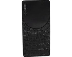 Cartello Home - Bestek Etui - Croco Zwart - Leer