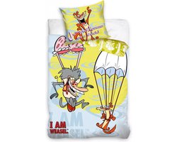 Cartoon Network Dekbedovertrek I Am Weasel 140 X 200 Cm - 70 X 80 Cm - Katoen