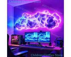 Casa Living Wolkenlamp - Slimme LED Sfeerverlichting - Reageert op Muziek en Geluid - USB Oplaadbaar - Voor Gaming & Slaapkamer
