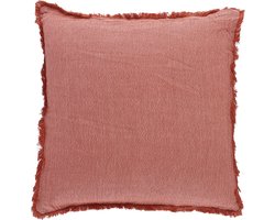 Casa Vivante Berkeley Sierkussen - L45 x B45 cm - Organisch Katoen - Rood