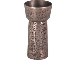 Casa Vivante Dakar Kandelaar - H22 x Ø11 cm - Aluminium - Antiek Koper