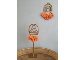 Casa Vivante Decoratief beeld Peru Oranje , Set van 2 ,  L15 x B10 x H50cm