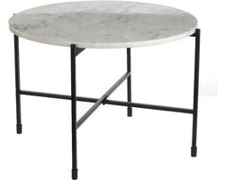 Casa Vivante nanne bijzettafel wit maat: 41 x 62cm - WIT