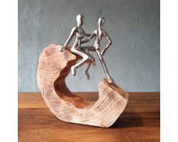 Casablanca design - Beeld - Steady on top" -  Hout en Staal