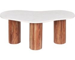 CASABLANCA - Salontafel - Wit - Marmer