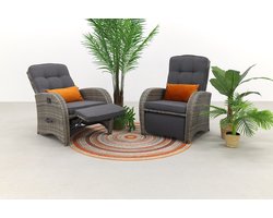 Casablanca verstelbare loungestoel - set van 2