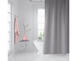 Casabueno - Douchegordijn Extra Breed- Grijs - 240x200 cm - Badkamer Gordijn - Shower Curtain - Waterdicht - Sneldrogend en Anti Schimmel - Douchegordijn 240x200 cm - Wasbaar en Duurzaam