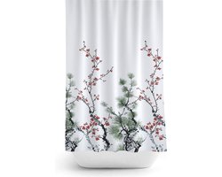 Casabueno Douchegordijn Wit – Modern Waterdicht & Sneldrogend – 120x200 cm – Anti-Schimmel, Wasbaar, Duurzaam – Shower Curtain Badkamer